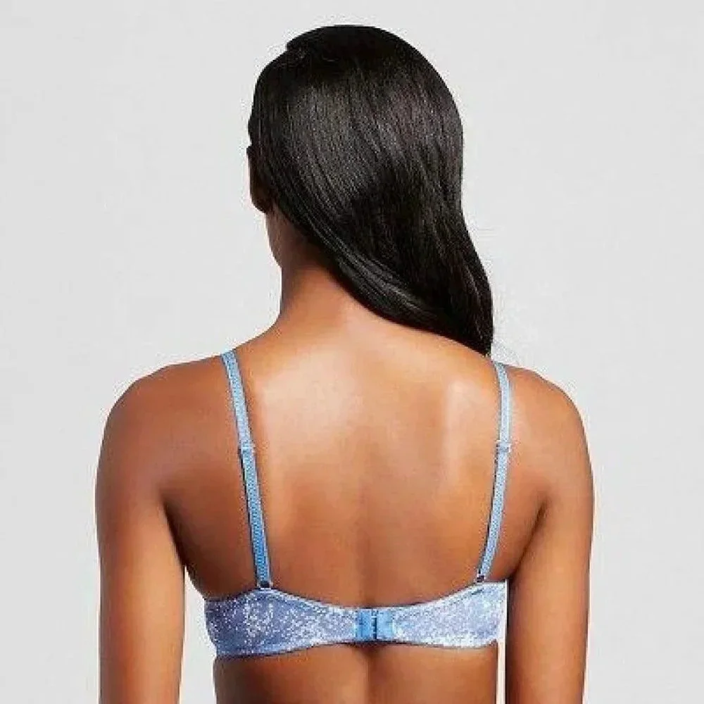 34A Maidenform 5101‎ Self Expressions i-Fit Push Up UW Bra Blue NWT